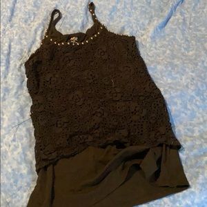 Black tank top